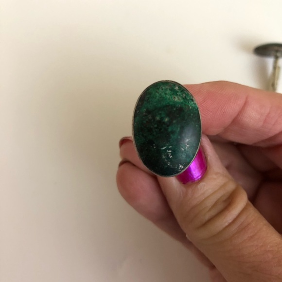 Vintage Turquoise Cuff Links - Picture 2 of 5